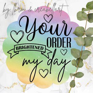 100 thermal  Thank you Stickers 2"